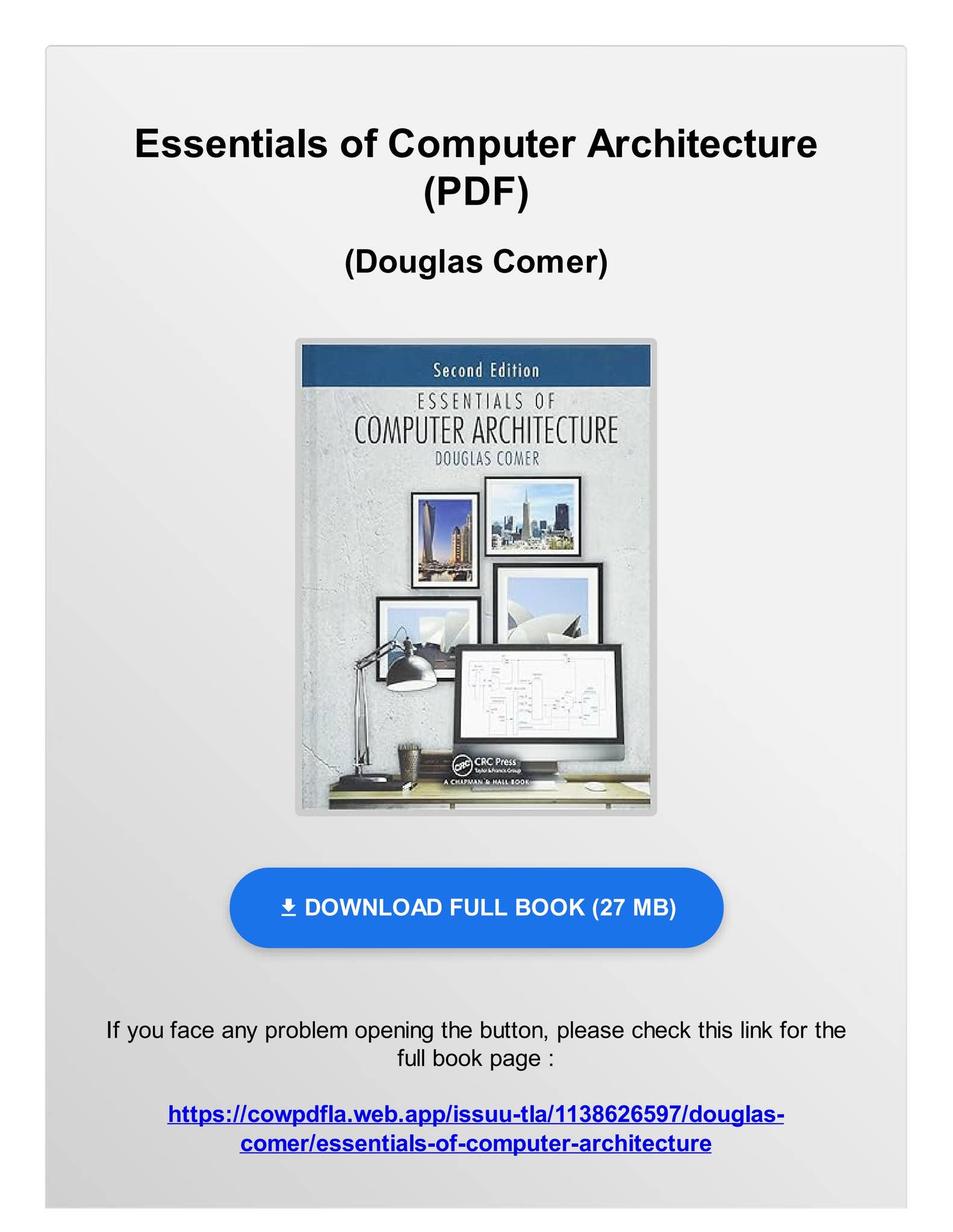 EBOOK) Essentials of Computer Architecture by Douglas Comer by ...