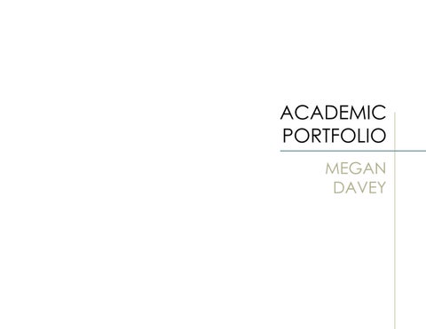 Megan Davey's Portfolio by mdavey919 - Issuu