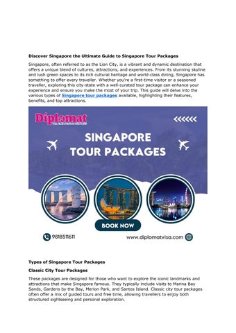 SINGAPORE TOUR GUIDE PDF visual data 4