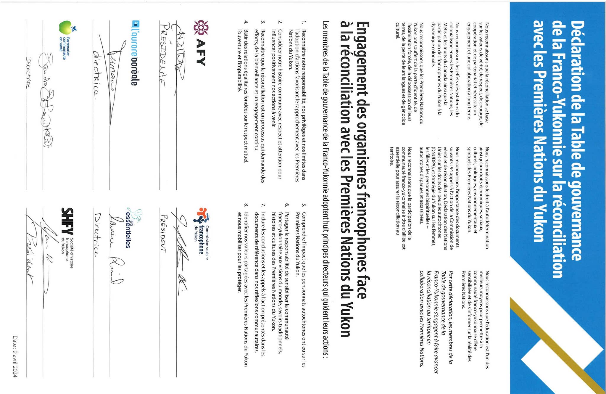 Déclaration gouvernance de la francophonie réconciliation avec les ...