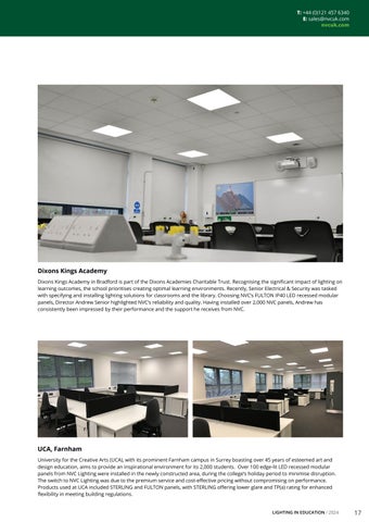 NVC Lighting UK NVC Education 灯饰手册 2024 第 17 页