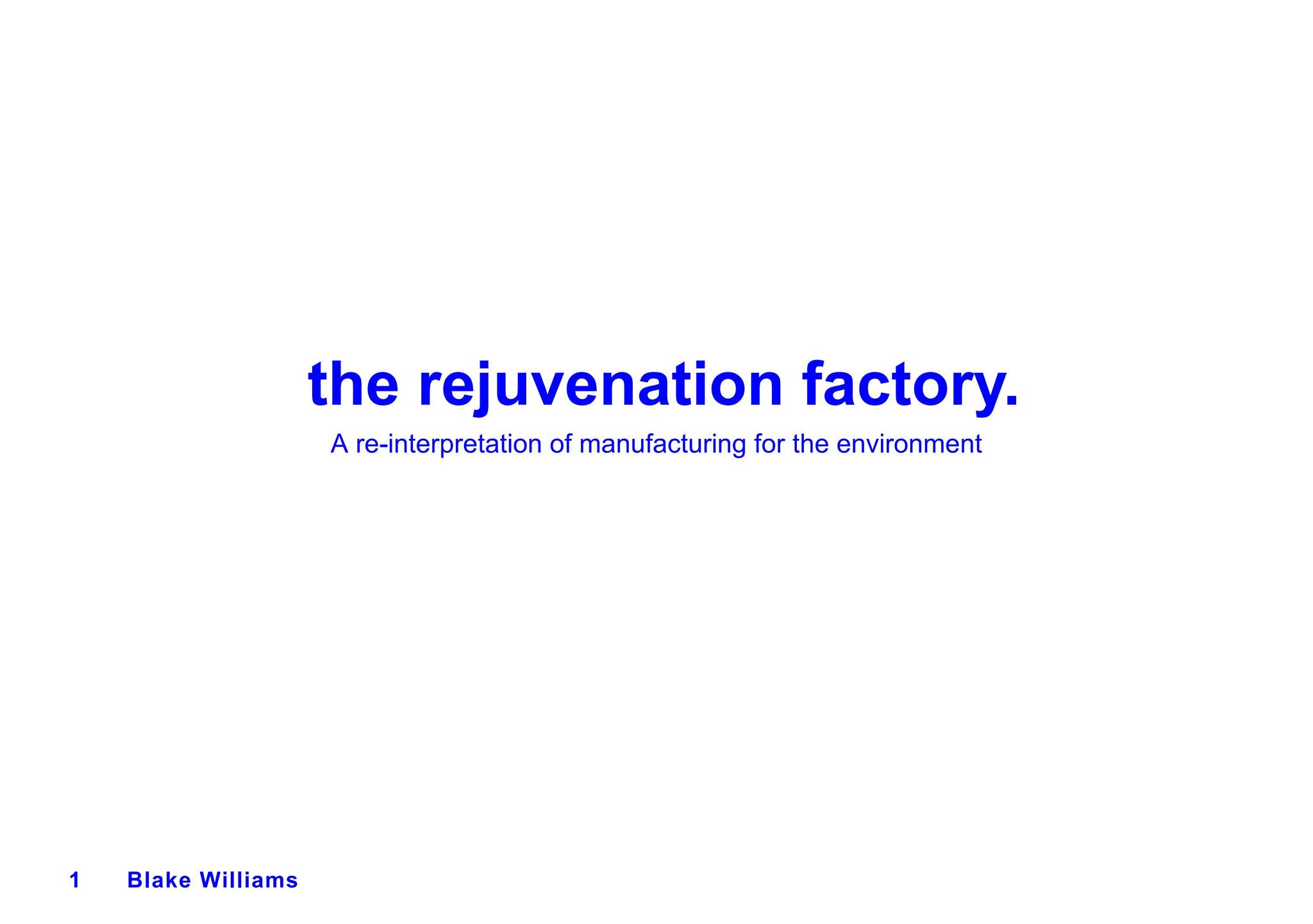Bushell's Factory Return Brief and Concept by blake.williamsj - Issuu