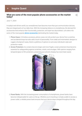 What are some of the most popular phone accessories on the market today?