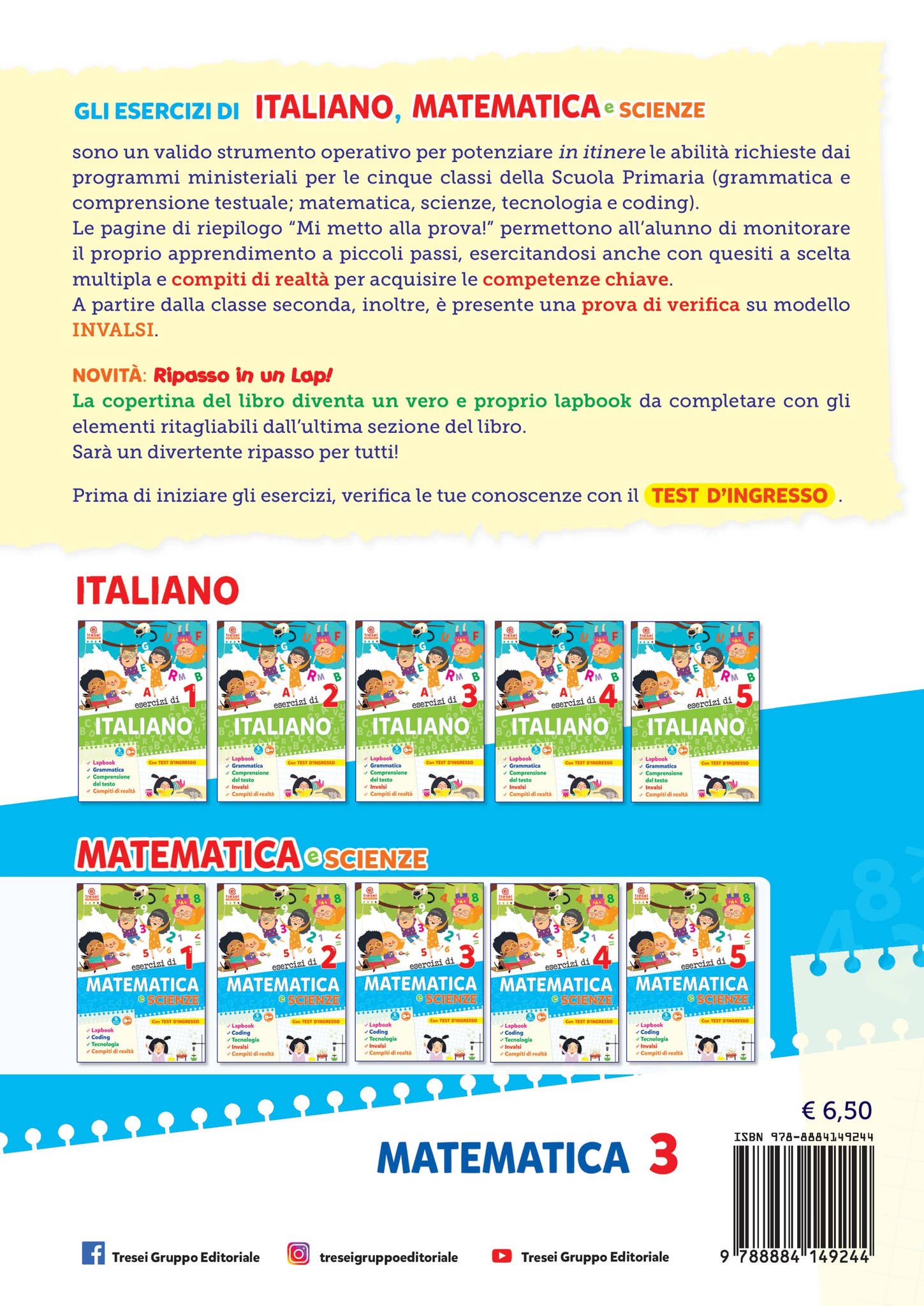 ESERCIZI DI MATEMATICA E SCIENZE - classe 3a by Tresei Gruppo ...