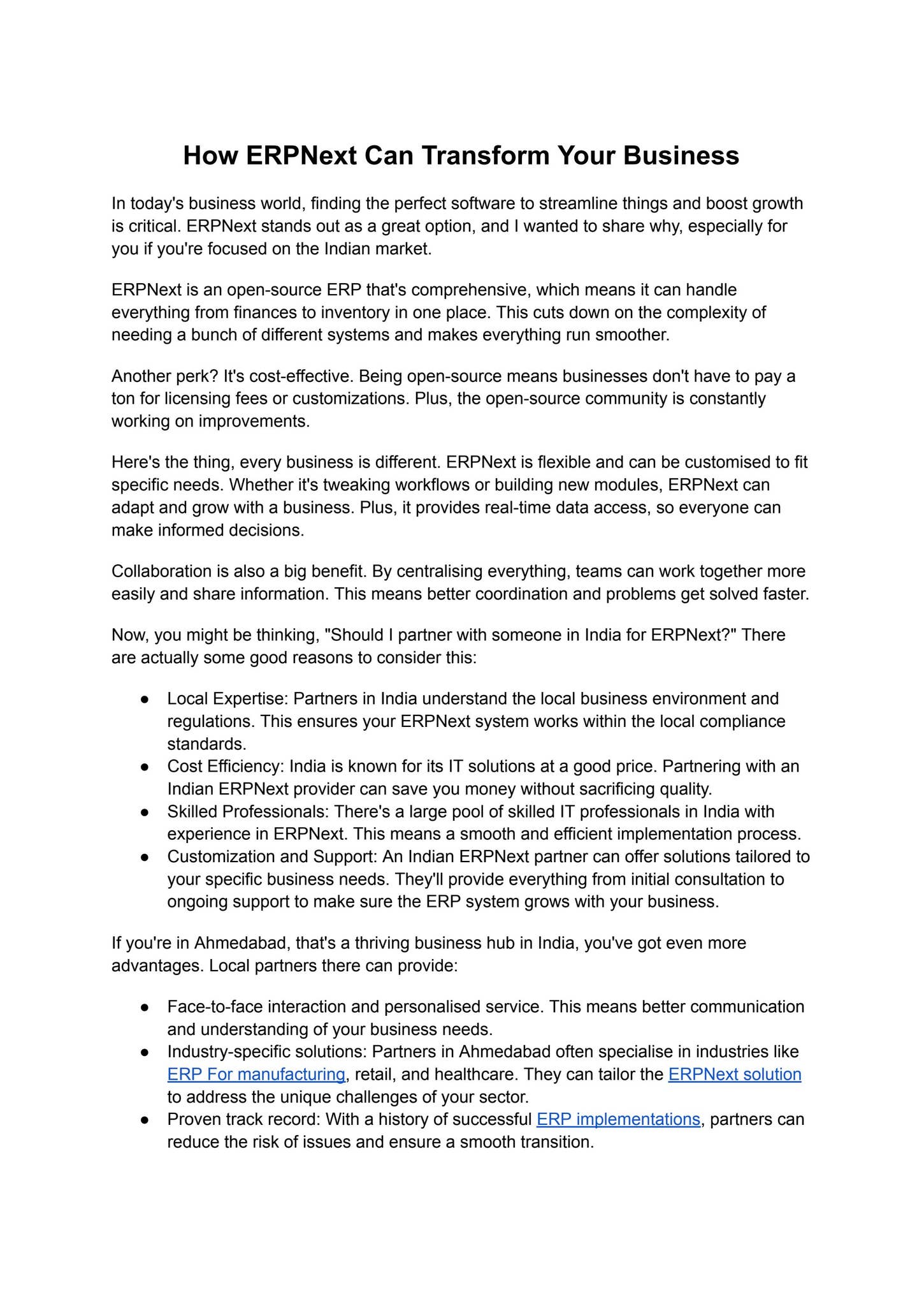 How ERPNext can Transform Your business by solufyerp - Issuu
