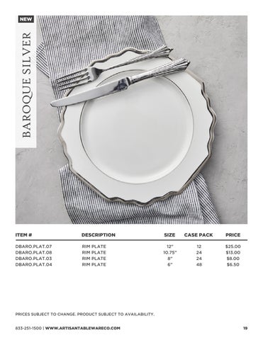 2024 Artisan Tableware Co. 家具目录 第 19 页