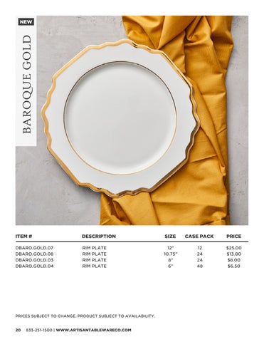 2024 Artisan Tableware Co. 家具目录 第 20 页