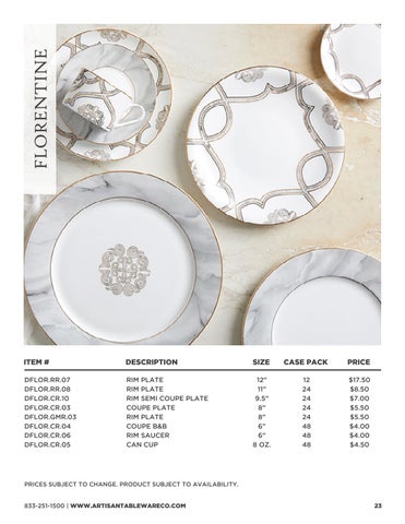2024 Artisan Tableware Co. 家具目录 第 23 页
