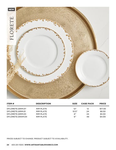 2024 Artisan Tableware Co. 家具目录 第 24 页