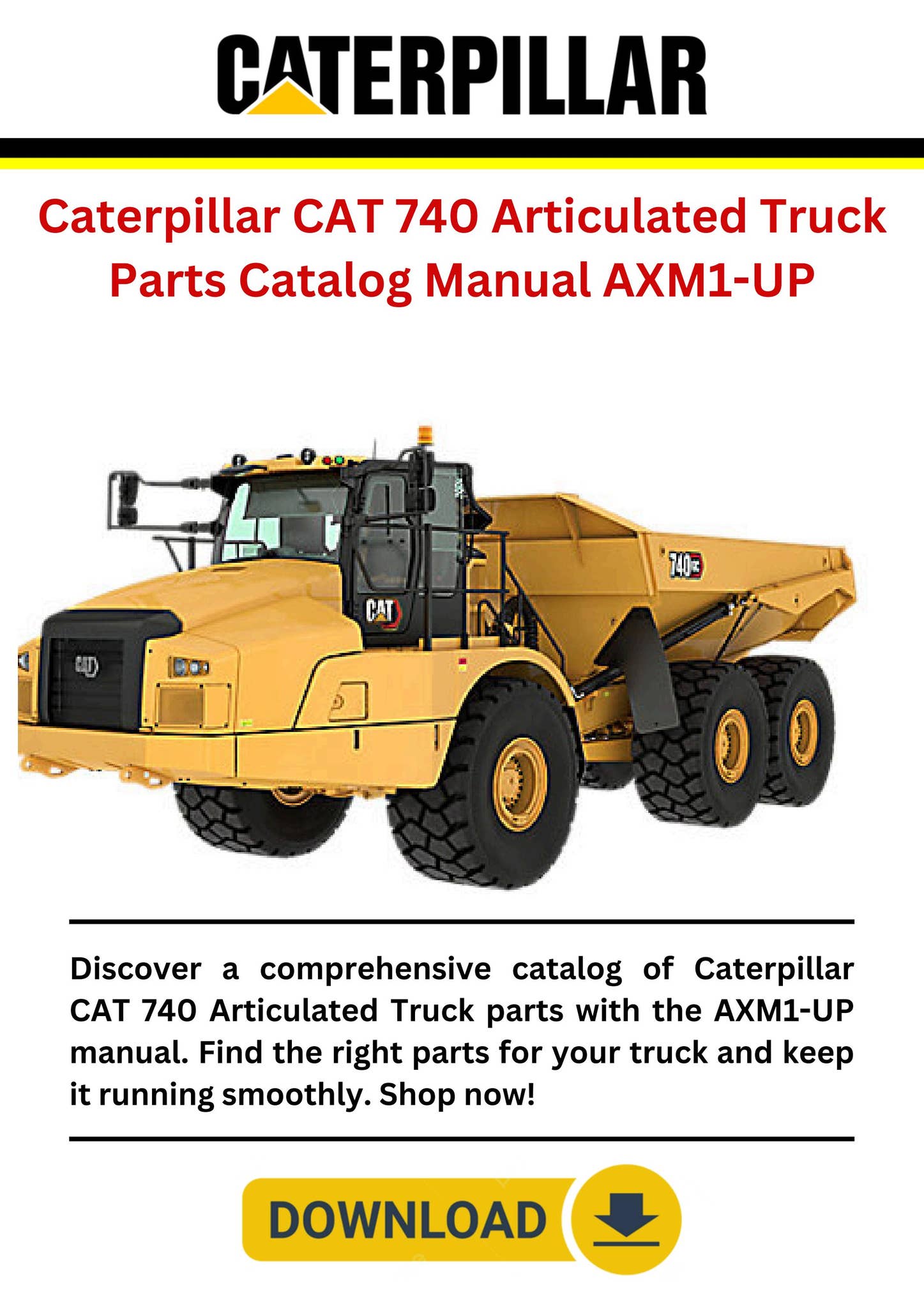 CAT様 リクエスト 4点 まとめ商品 2013 CATERPILLAR 740B ARTICULATED DUMP TRUCK SN
