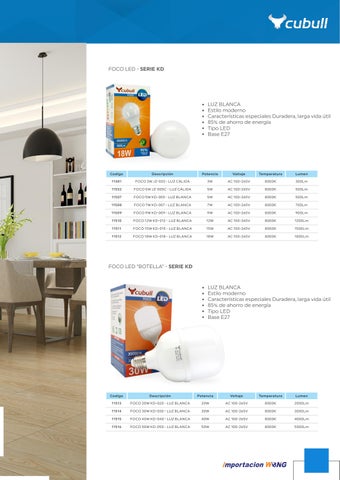 JDS_PE 灯饰目录 · CATALOGO LUMINARIAS CUBULL 第 7 页