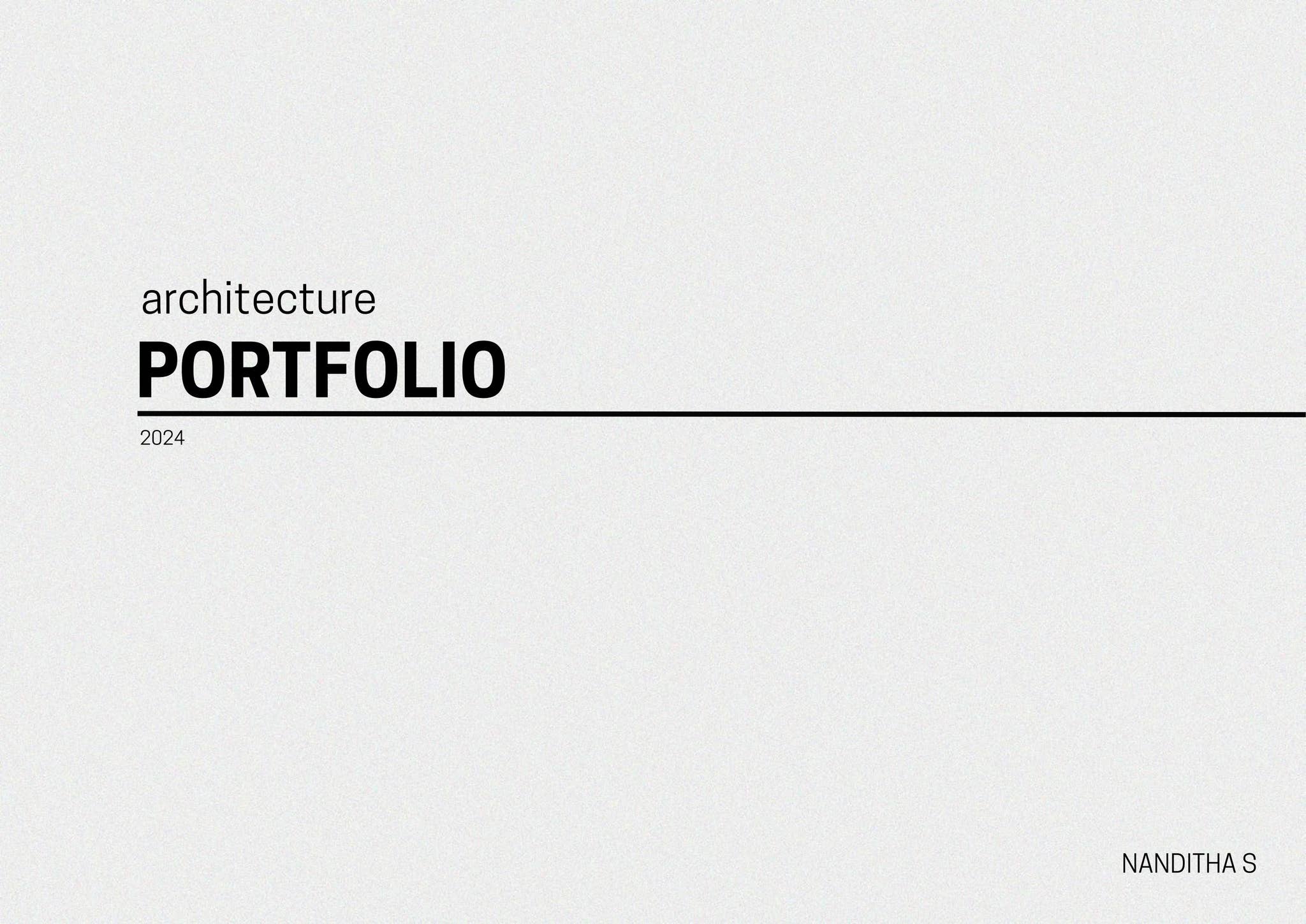 Architecture Portfolio by Nanditha S - Issuu