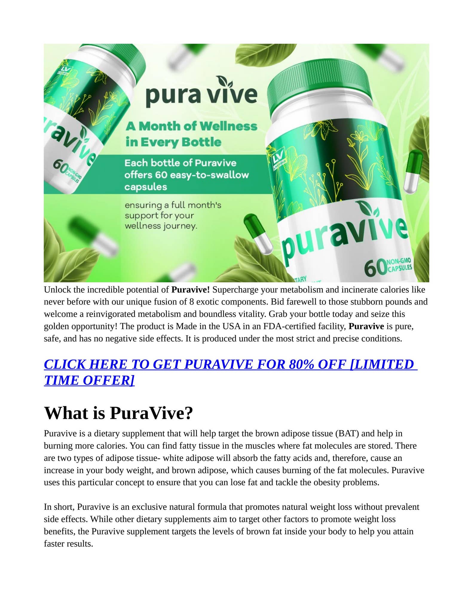 [Customer ALERT!] Puravive Capsules Reviews 2024 by Dainamexxx - Issuu