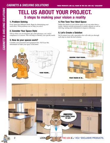 Health Care Logistics 家具目录 · Cabinets × 层架 Solutions 第 2 页