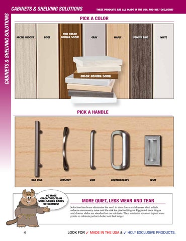 Health Care Logistics 家具目录 · Cabinets × 层架 Solutions 第 4 页