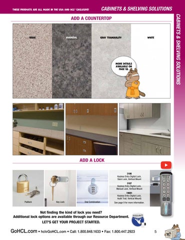 Health Care Logistics 家具目录 · Cabinets × 层架 Solutions 第 5 页