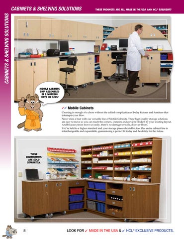 Health Care Logistics 家具目录 · Cabinets × 层架 Solutions 第 8 页