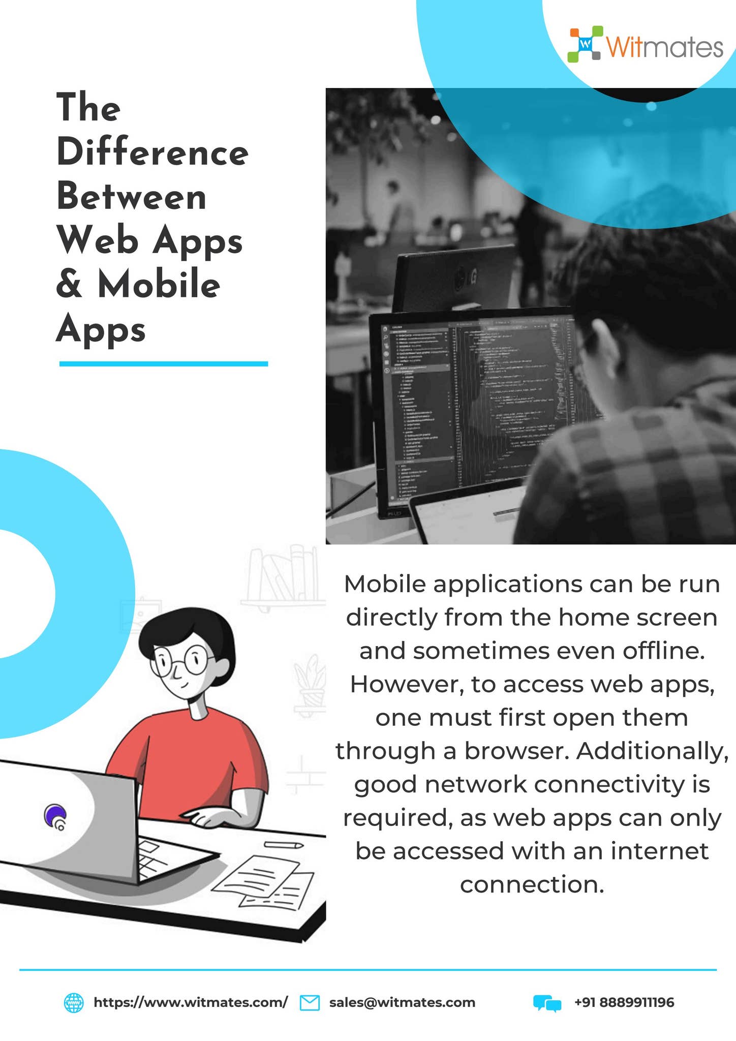The Difference Between Web Apps & Mobile Apps by witmatestechnologies ...