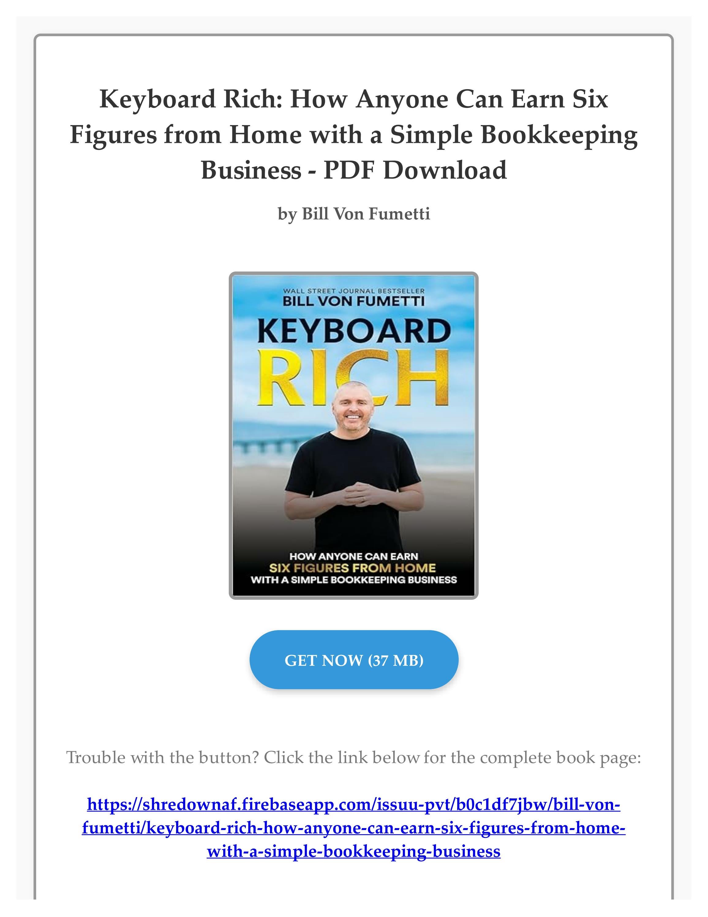 Keyboard Rich Challenge Dream Life Calculator (PDF) Keyboard Rich: How Anyone Can Earn Six Figures from Home with a