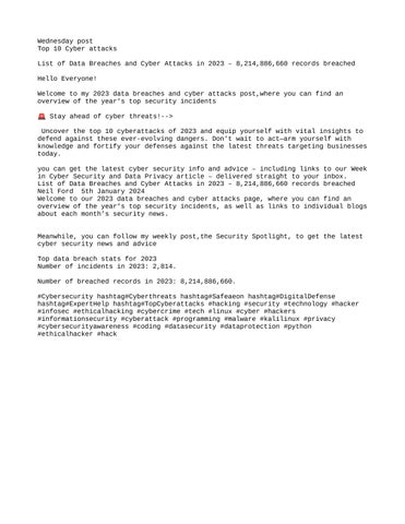 Security Vulnerabilities