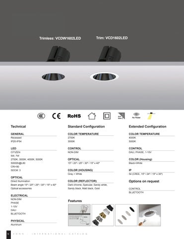 VonnLighting 灯饰目录 · 国际 Premiere Downlights 第 18 页