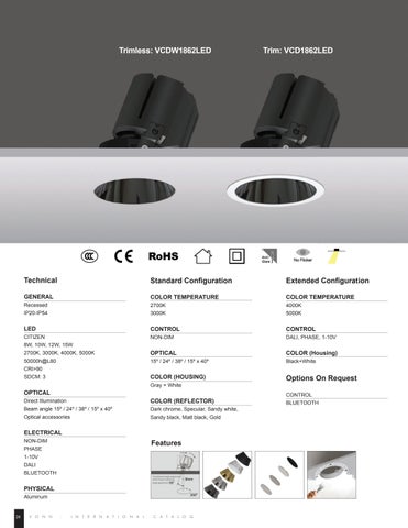 VonnLighting 灯饰目录 · 国际 Premiere Downlights 第 24 页