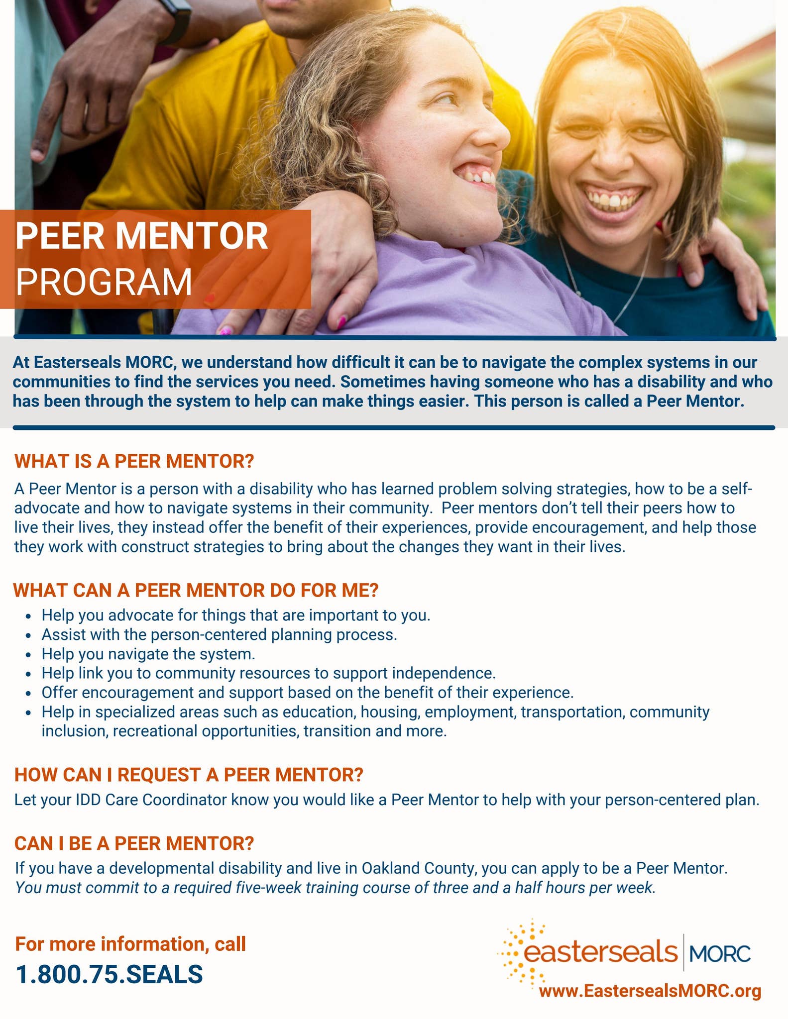 Peer Mentor Program by Easterseals MORC - Issuu