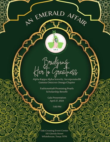 An Emerald Affair, "Bridging Her to Greatness" 