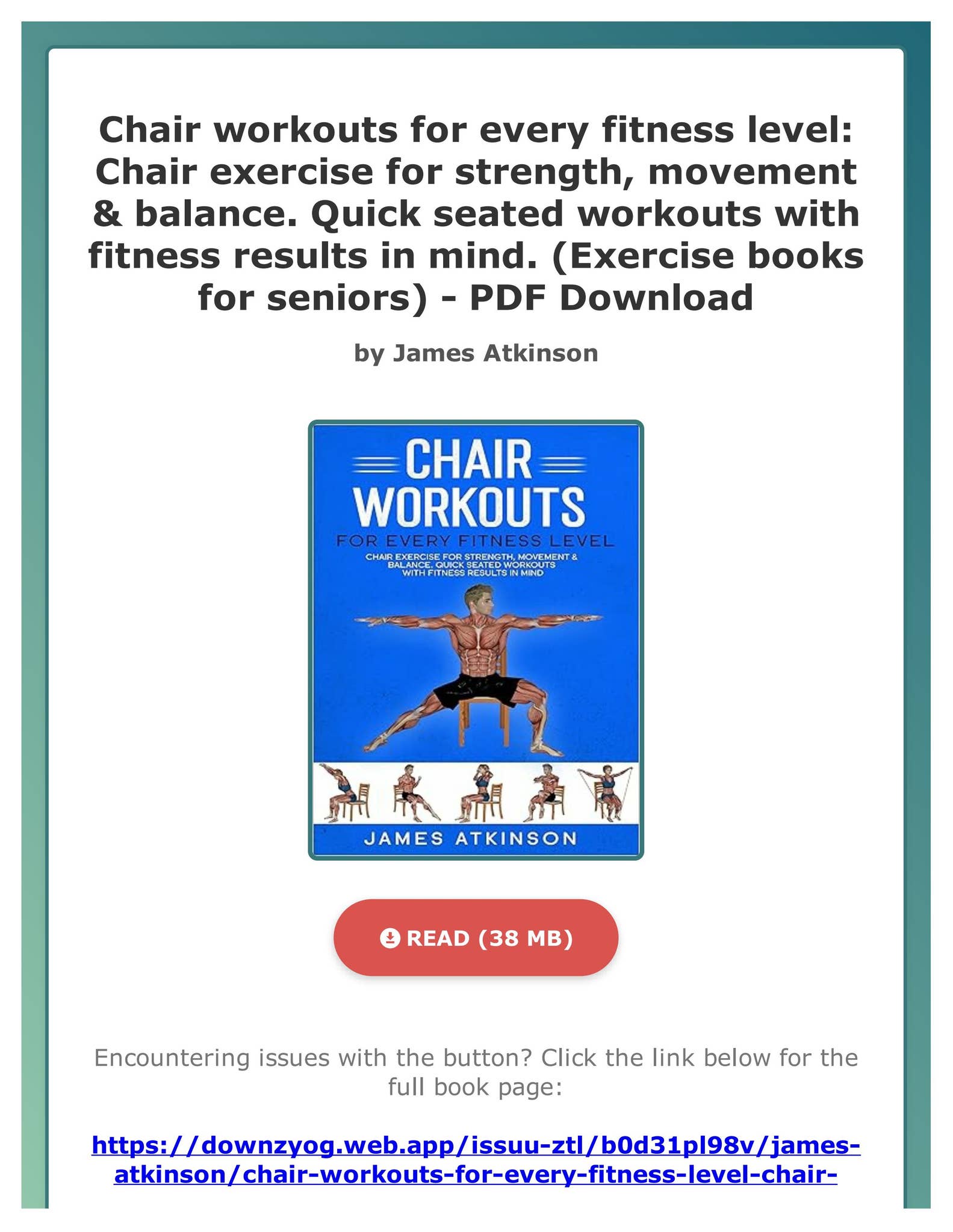 (PDF PDF) Chair workouts for every fitness level: Chair exercise for ...
