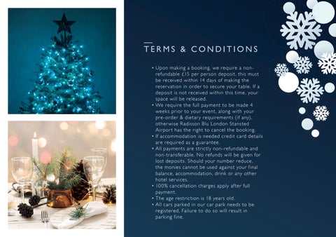 Radisson Blu London Stansted Airport: Festive 家具手册 Season 2024 第 13 页