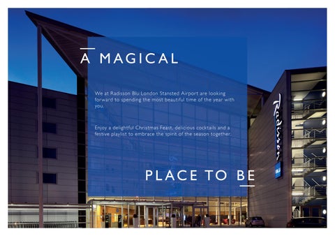 Radisson Blu London Stansted Airport: Festive 家具手册 Season 2024 第 2 页