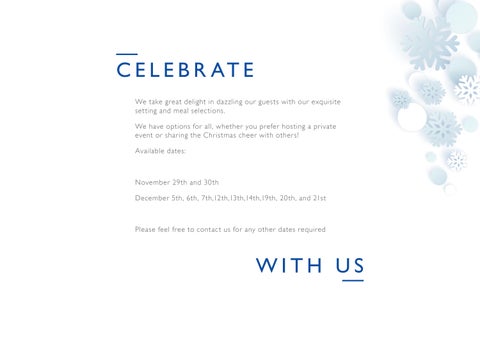 Radisson Blu London Stansted Airport: Festive 家具手册 Season 2024 第 5 页