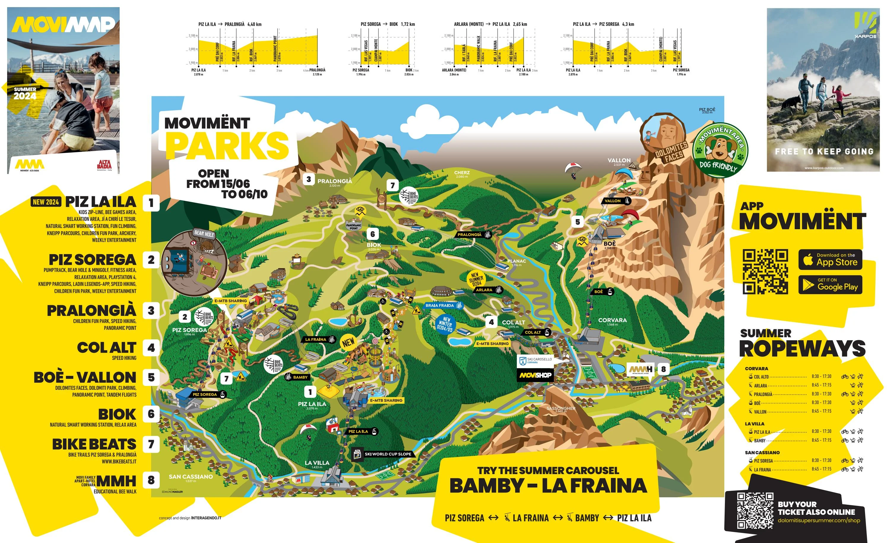 MoviMap Alta Badia - summer 2024 by Moviment Skicarosello - Issuu