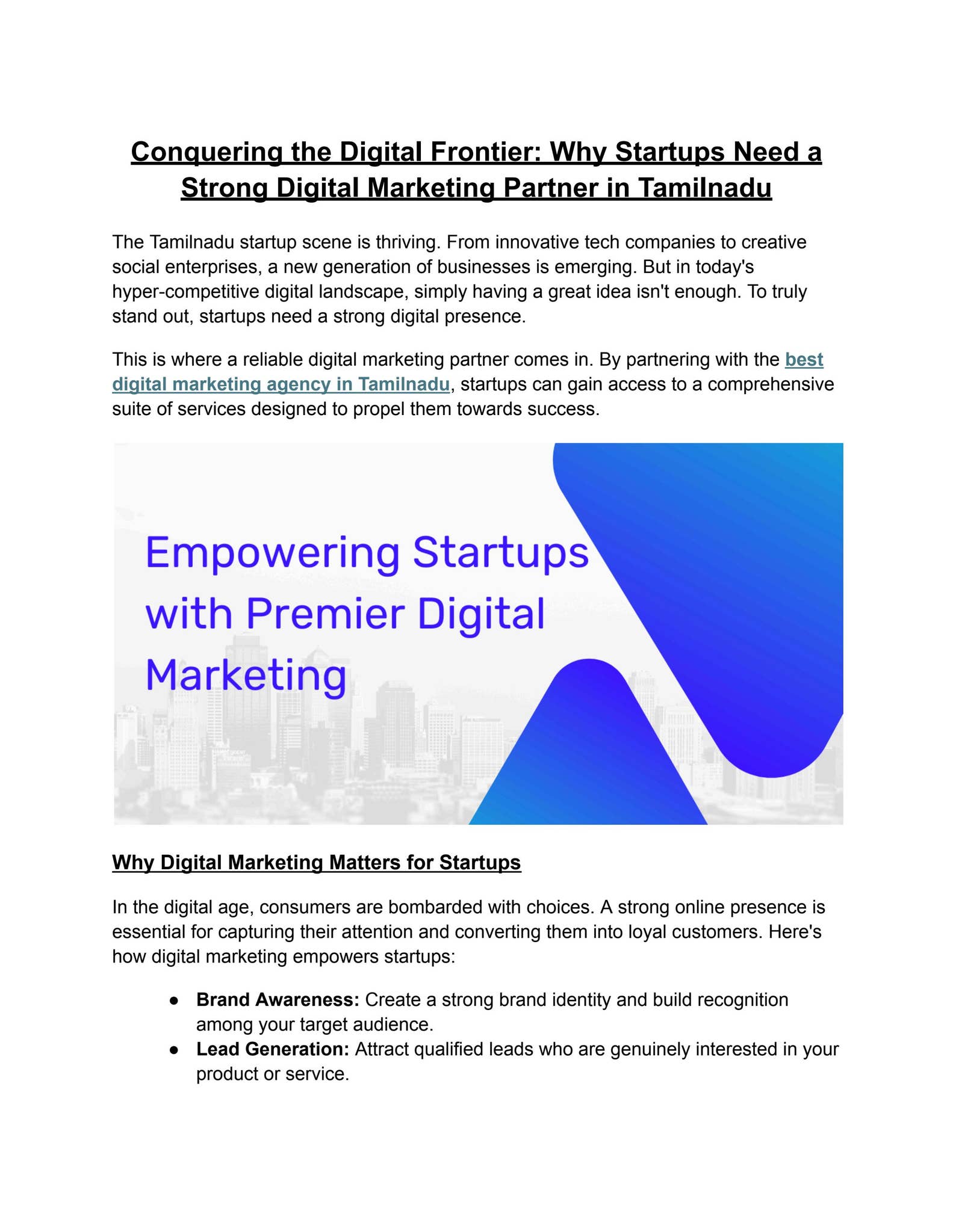Conquering the Digital Frontier: Why Startups Need a Strong Digital ...