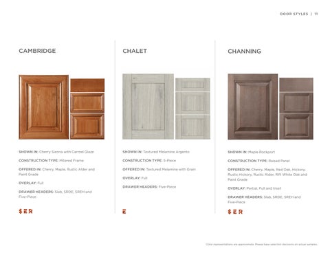 Styles, Woods × Finishes | All Product Lines | June 2024 更新版 第 11 页
