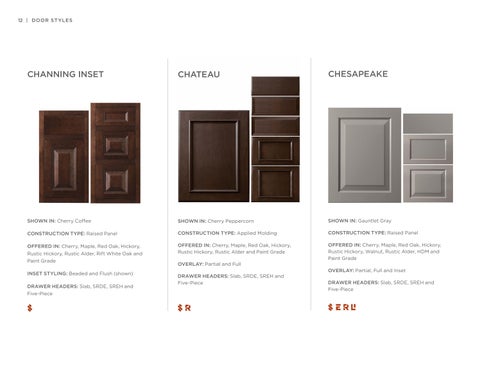 Styles, Woods × Finishes | All Product Lines | June 2024 更新版 第 12 页