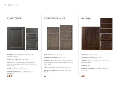 Styles, Woods × Finishes | All Product Lines | June 2024 更新版 第 16 页