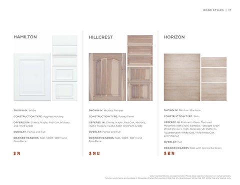 Styles, Woods × Finishes | All Product Lines | June 2024 更新版 第 17 页