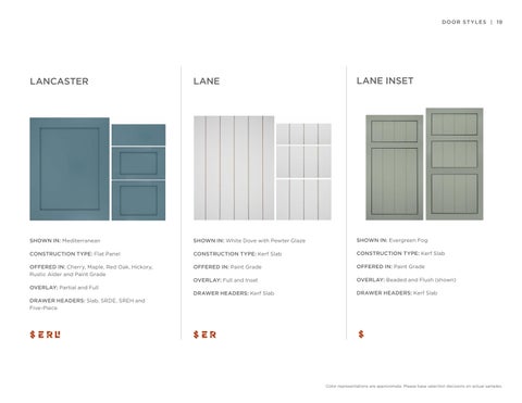 Styles, Woods × Finishes | All Product Lines | June 2024 更新版 第 19 页