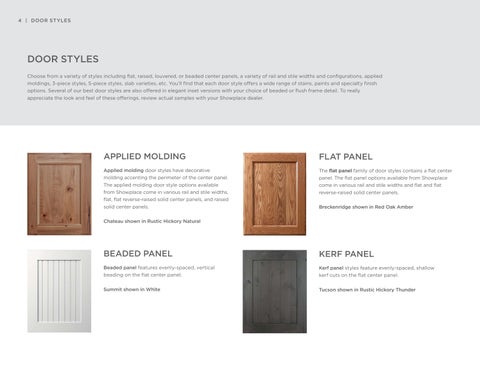 Styles, Woods × Finishes | All Product Lines | June 2024 更新版 第 4 页