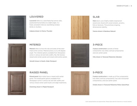 Styles, Woods × Finishes | All Product Lines | June 2024 更新版 第 5 页