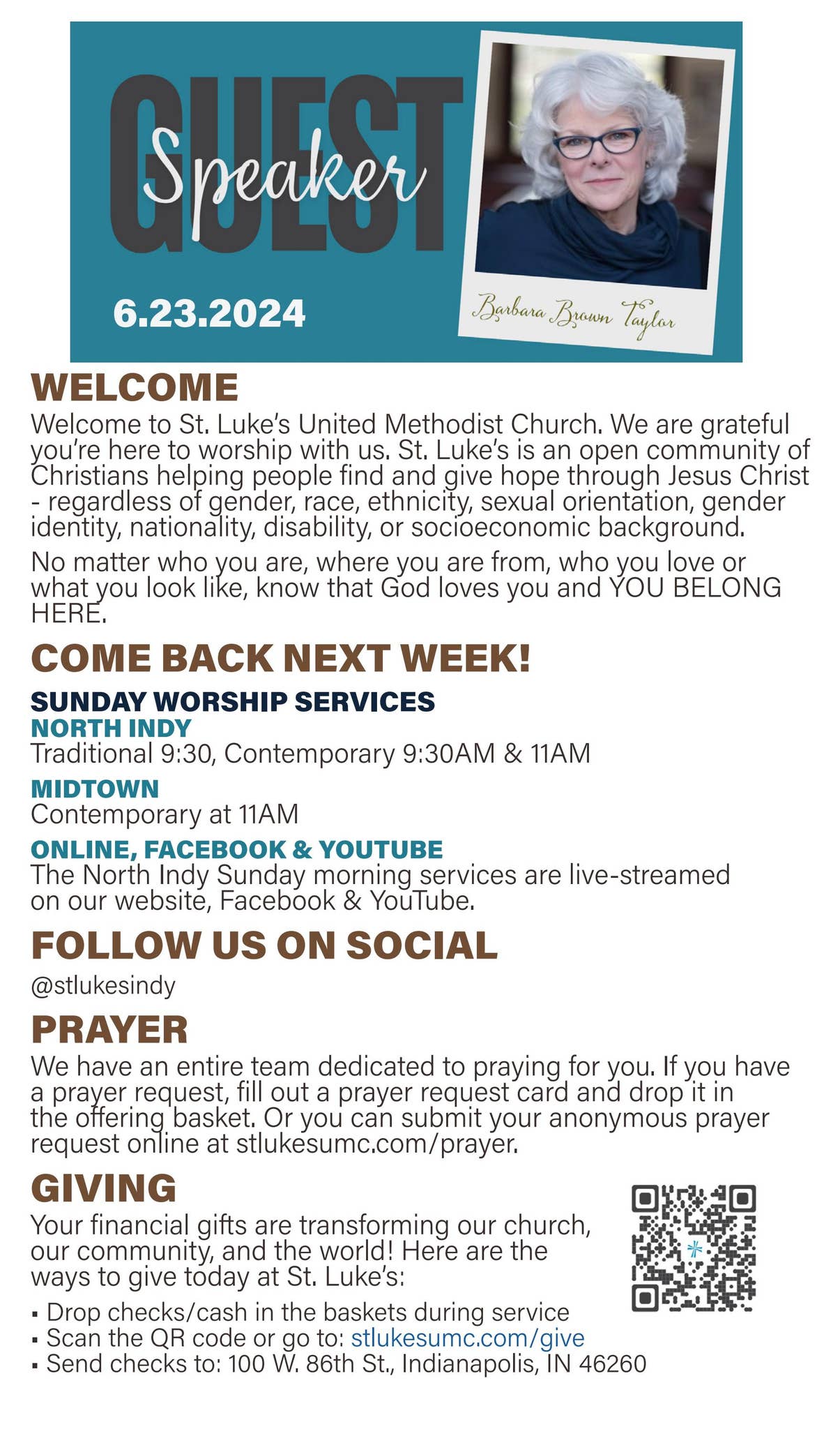 Bulletin 6.23.24 by St. Luke's UMC Issuu