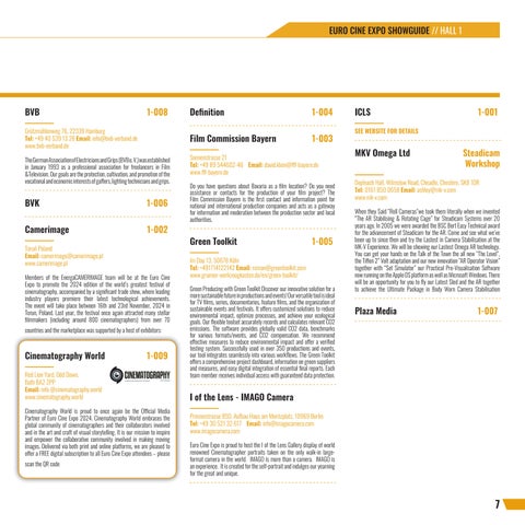 Euro Cine Expo 2024 Showguide 第 7 页