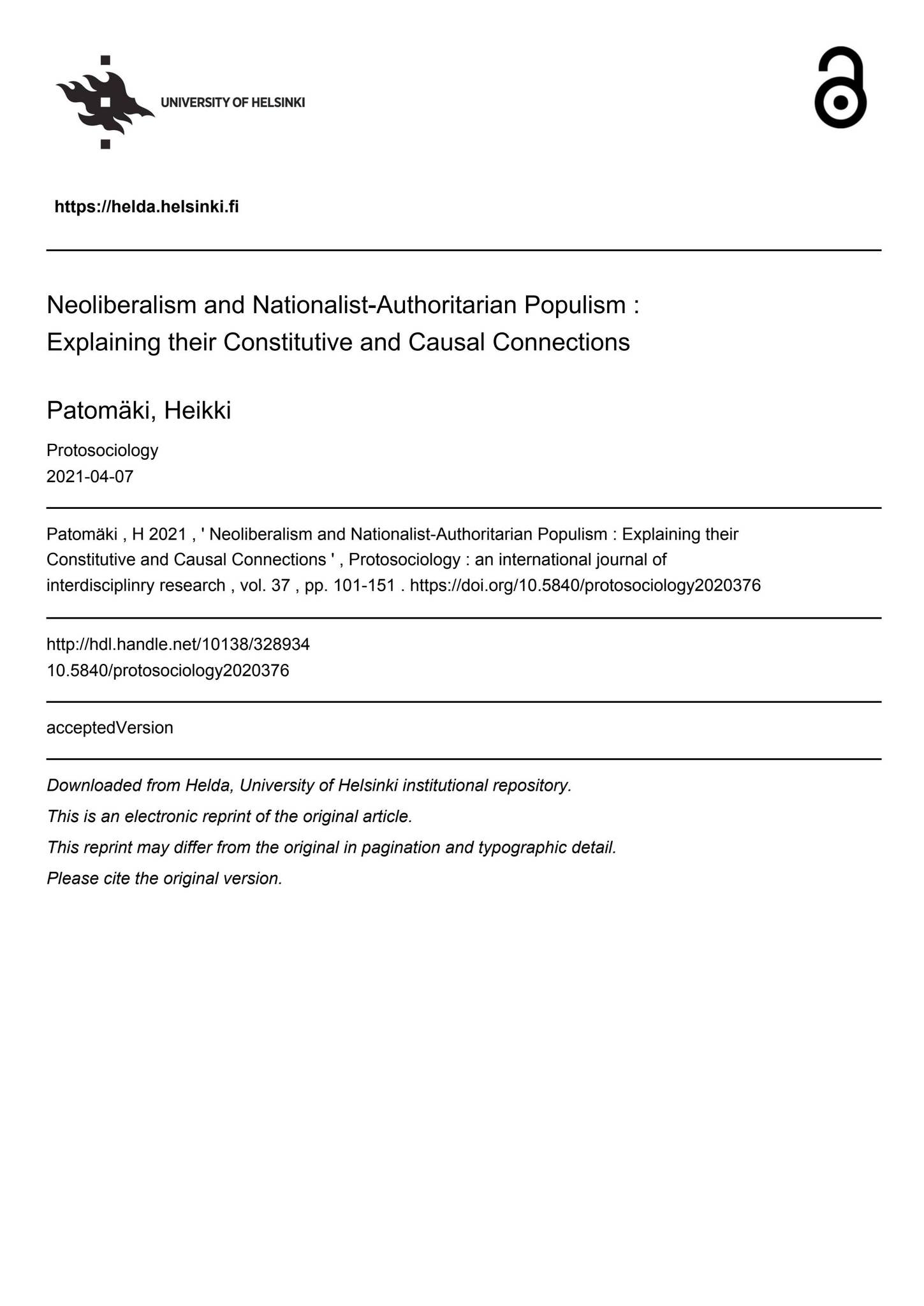 Neoliberalism and Nationalist-Authoritarian Populism by demandside - Issuu