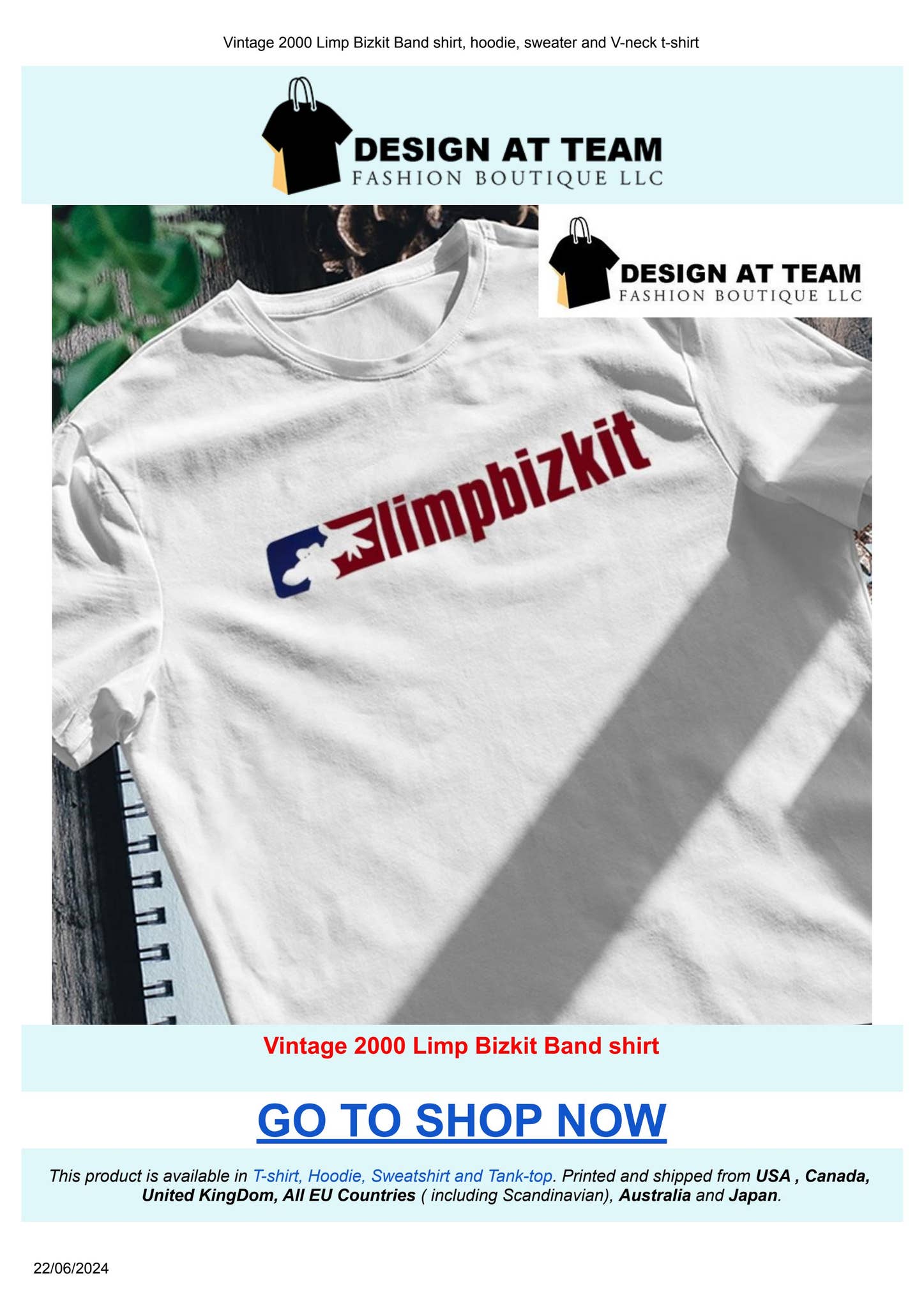 Vintage 2000 Limp Bizkit Band shirt by Design AT Shop - Issuu