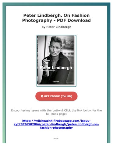 APPEARANCES Fashion Photography 洋書　写真集 PDF FREE Peter Lindbergh: On Fashion Photography by Peter