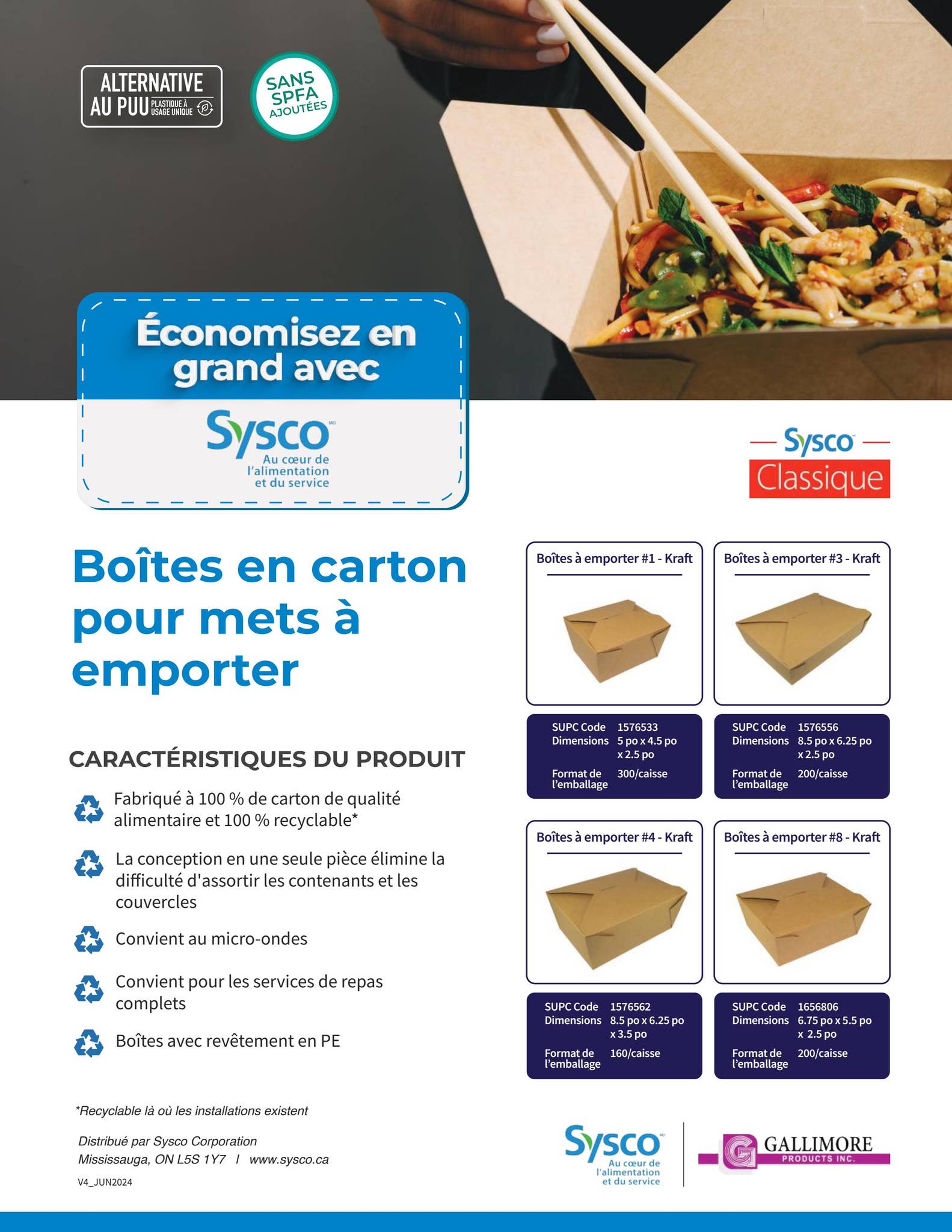 [FR] Save BIG with Sysco Take Out Boxes FY25Q1 by Gallimore Products ...