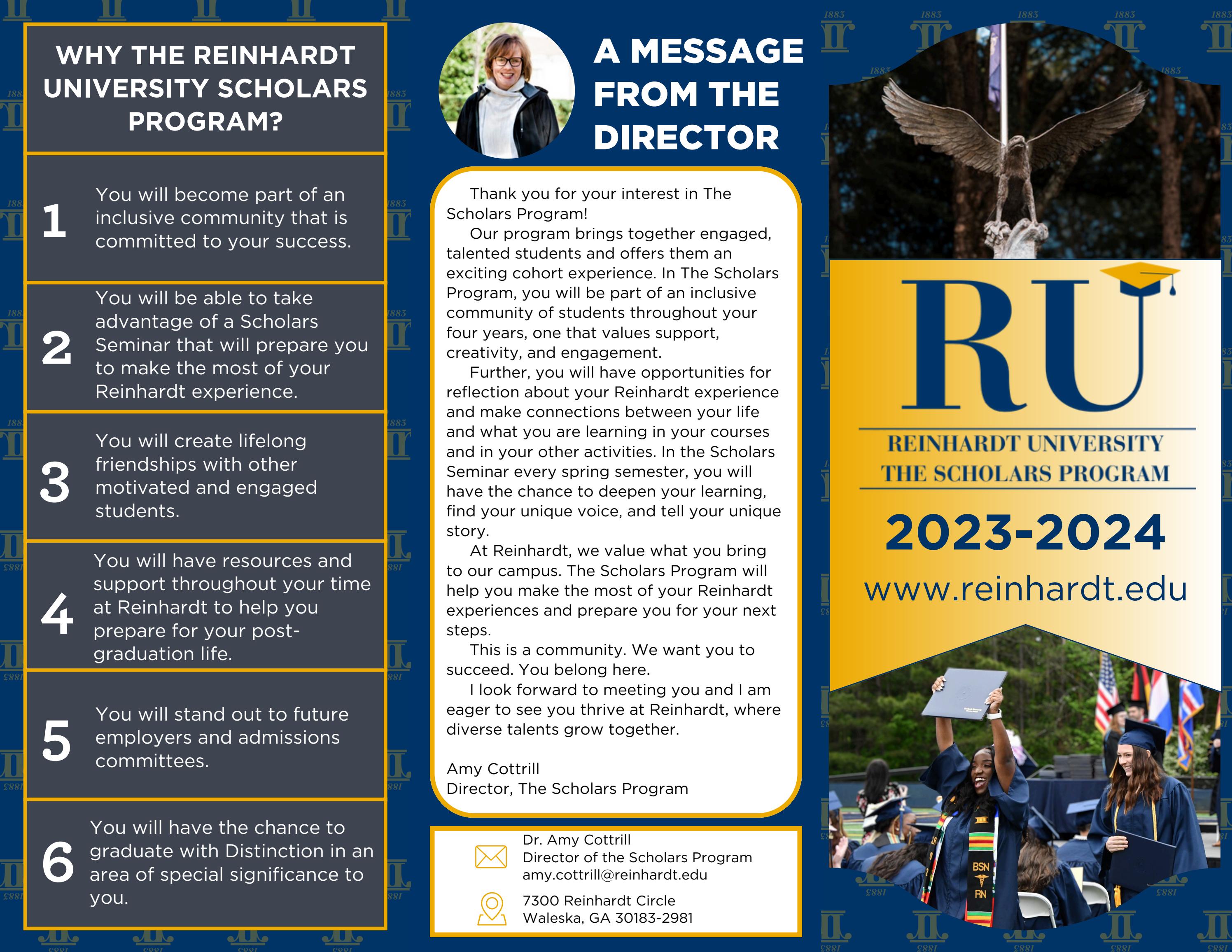 The Scholars Program Brochure by Reinhardt University Issuu