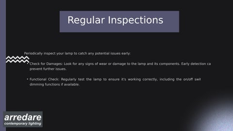 arredare_ 灯饰目录 · Luceplan 落地灯 | Maintenance and Care Tips | Arredare 第 7 页