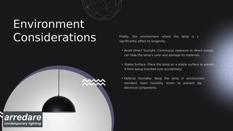 arredare_ 灯饰目录 · Luceplan 落地灯 | Maintenance and Care Tips | Arredare 第 8 页
